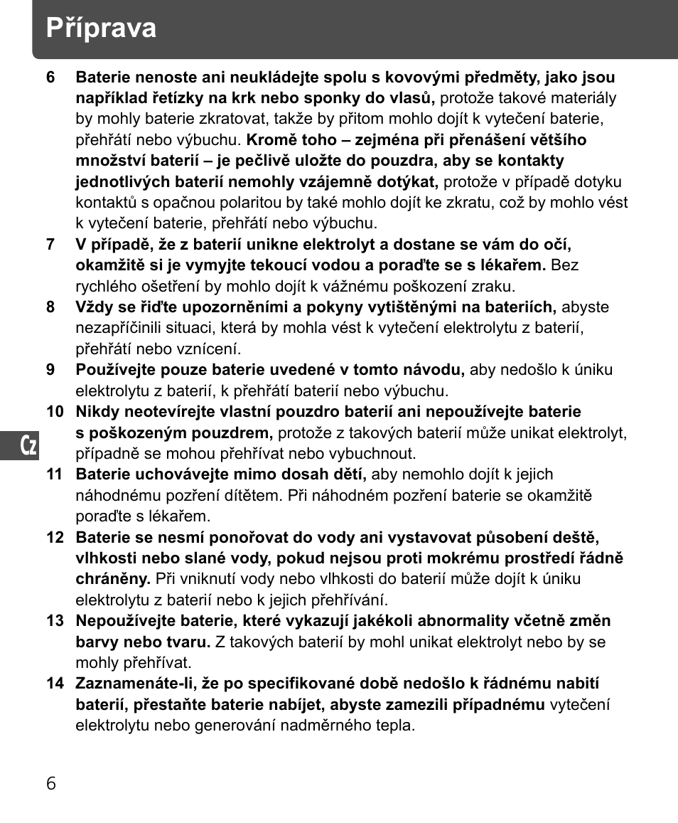 Příprava | Nikon Speedlite SB-400 User Manual | Page 175 / 218