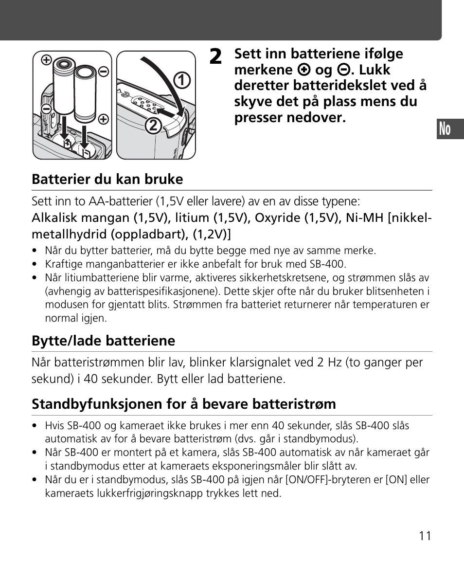 Nikon Speedlite SB-400 User Manual | Page 36 / 218