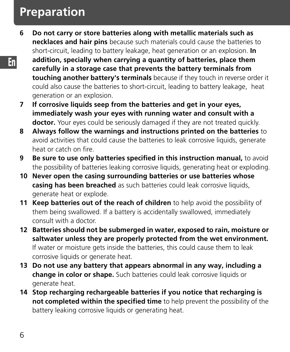 Preparation | Nikon Speedlite SB-400 User Manual | Page 7 / 218