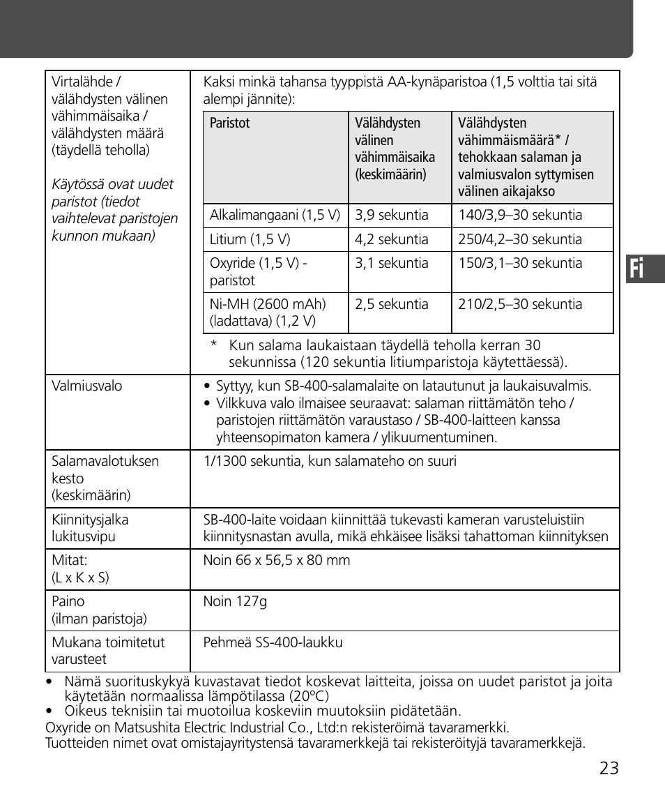 Nikon Speedlite SB-400 User Manual | Page 96 / 218