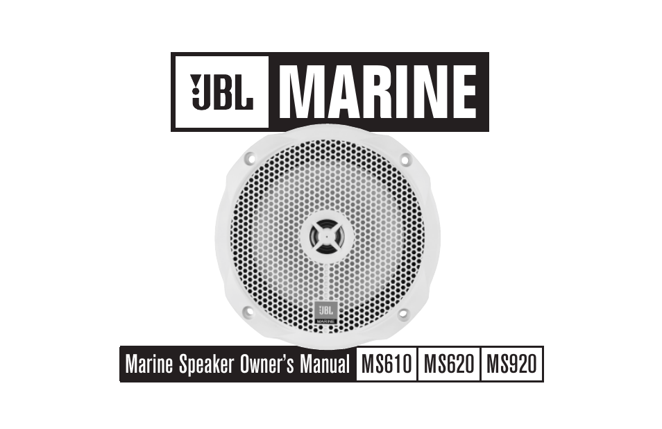 JBL MS620 User Manual | 4 pages