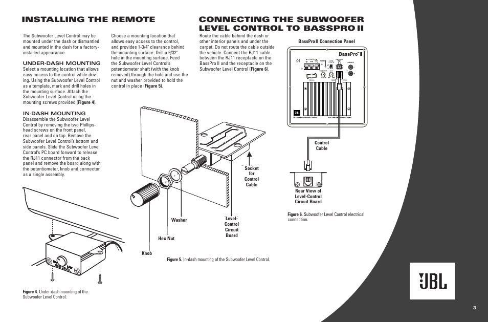 JBL BassProTM II User Manual | Page 3 / 8