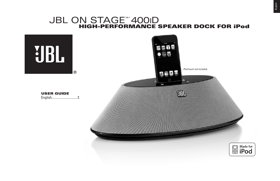 JBL 400ID User Manual | 8 pages