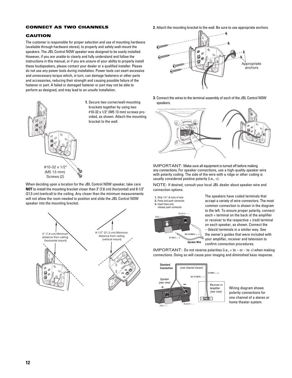 JBL CONTROL NOW AW User Manual | Page 12 / 30