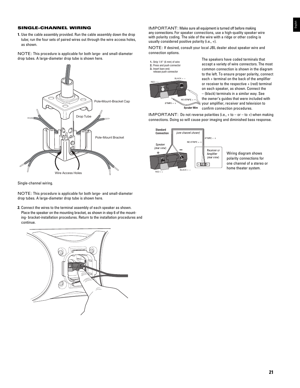 JBL CONTROL NOW AW User Manual | Page 21 / 30