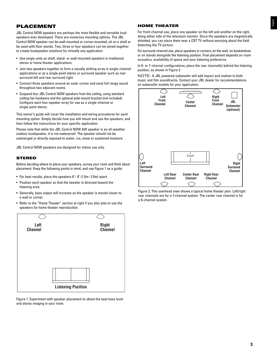 JBL CONTROL NOW AW User Manual | Page 3 / 30