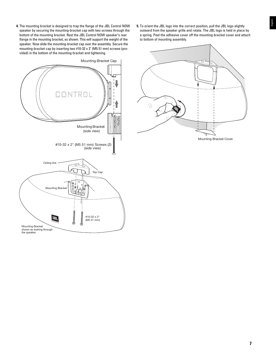 JBL CONTROL NOW AW User Manual | Page 7 / 30