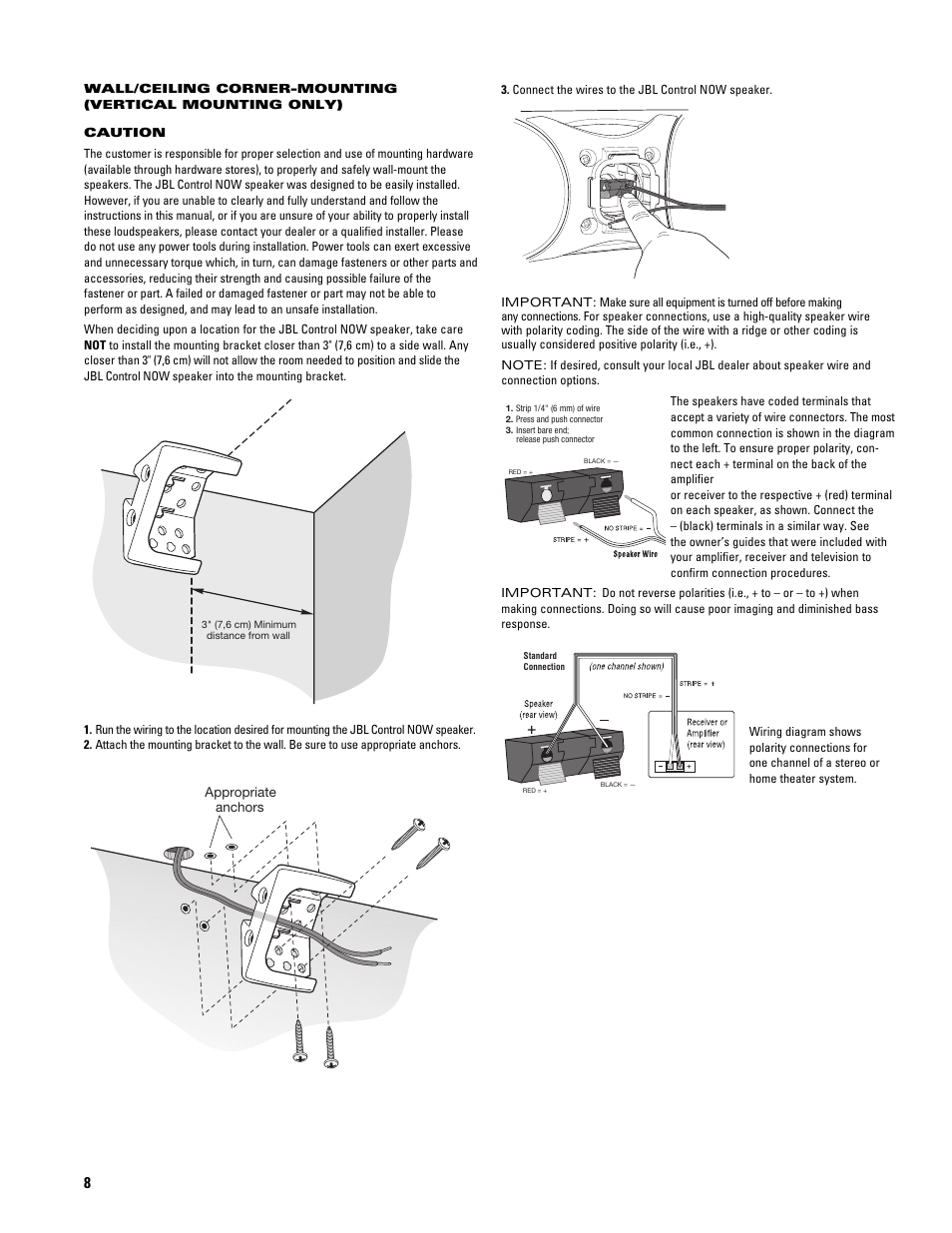 JBL CONTROL NOW AW User Manual | Page 8 / 30