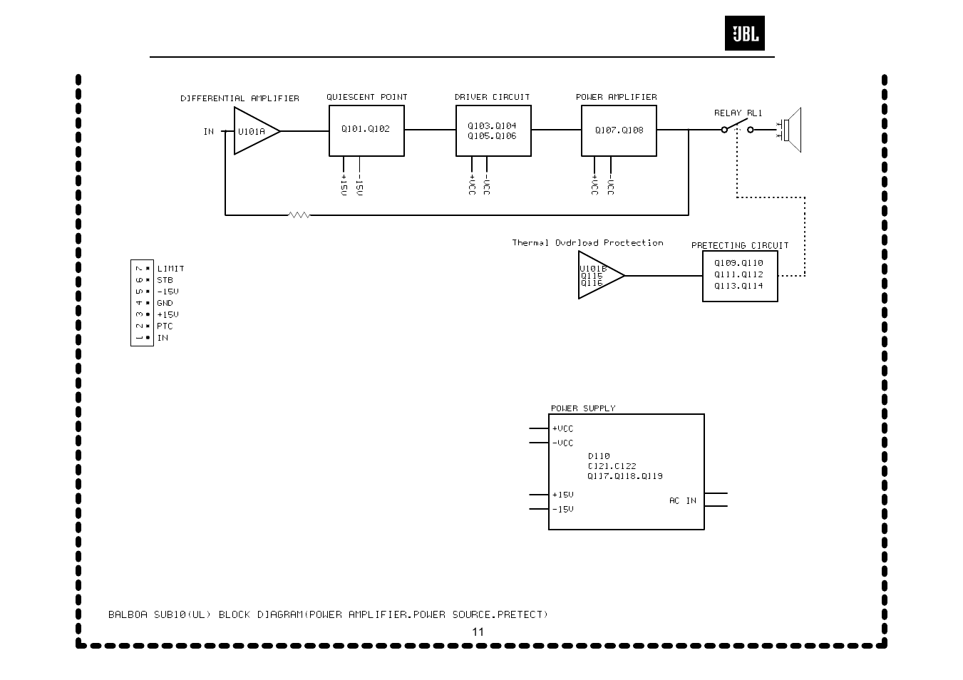 JBL Balboa SUB10 User Manual | Page 12 / 27