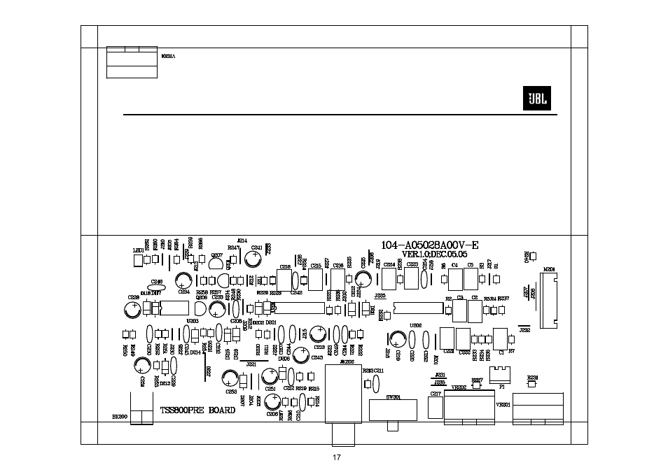P.c.b. drawings……………………………………….17 | JBL Balboa SUB10 User Manual | Page 18 / 27