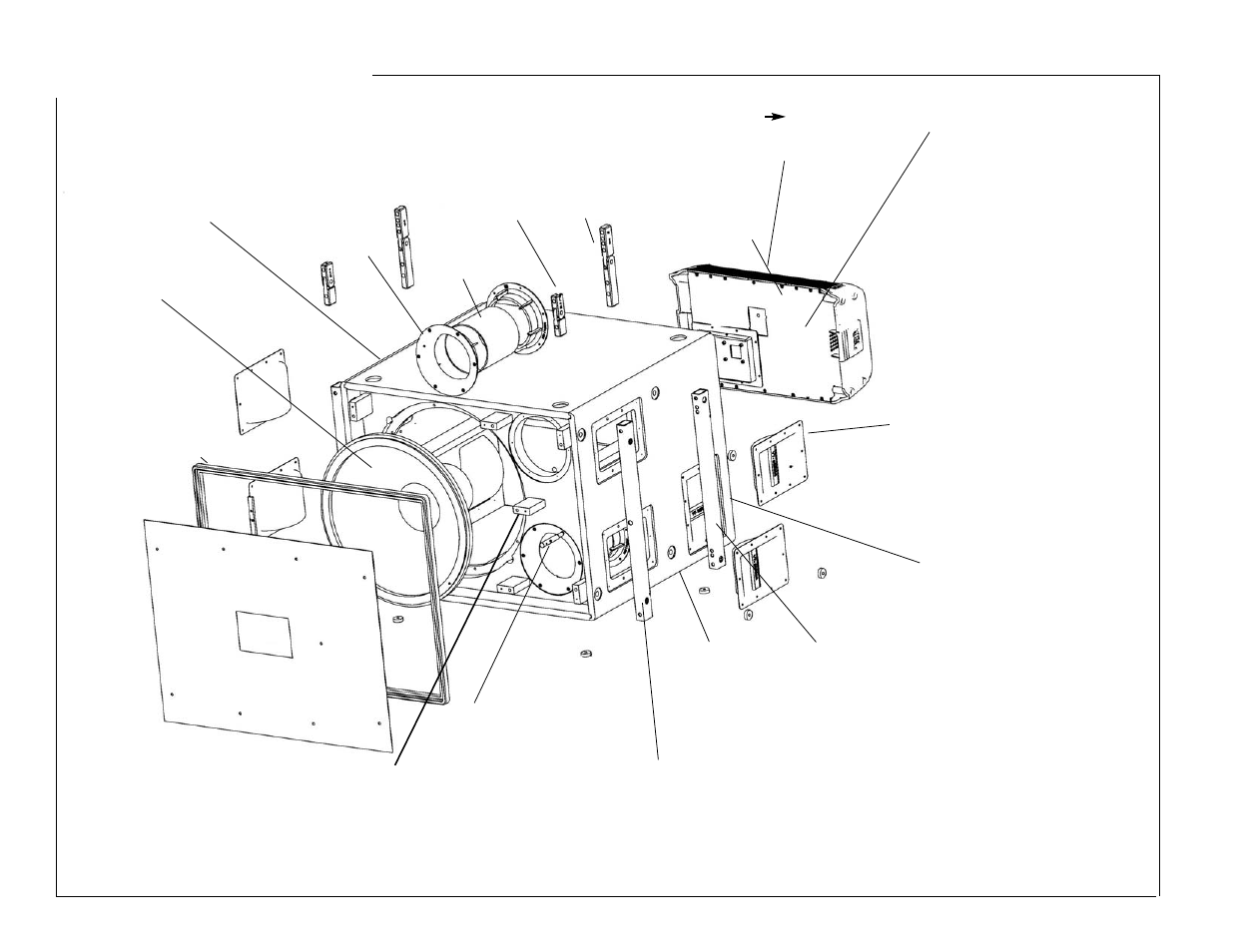 Jbl vt4881adp-an/cn, Component exploded view jbl vt4881adp-an/cn | JBL VT4881ADP-AN/CN User Manual | Page 3 / 7