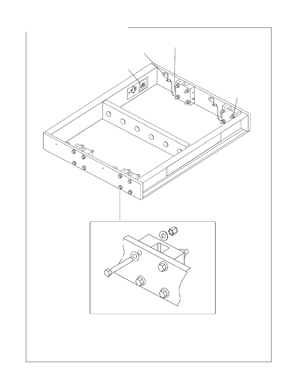 Jbl vt4887-sf, Array frame assembly | JBL VT4881ADP-AN/CN User Manual | Page 6 / 7