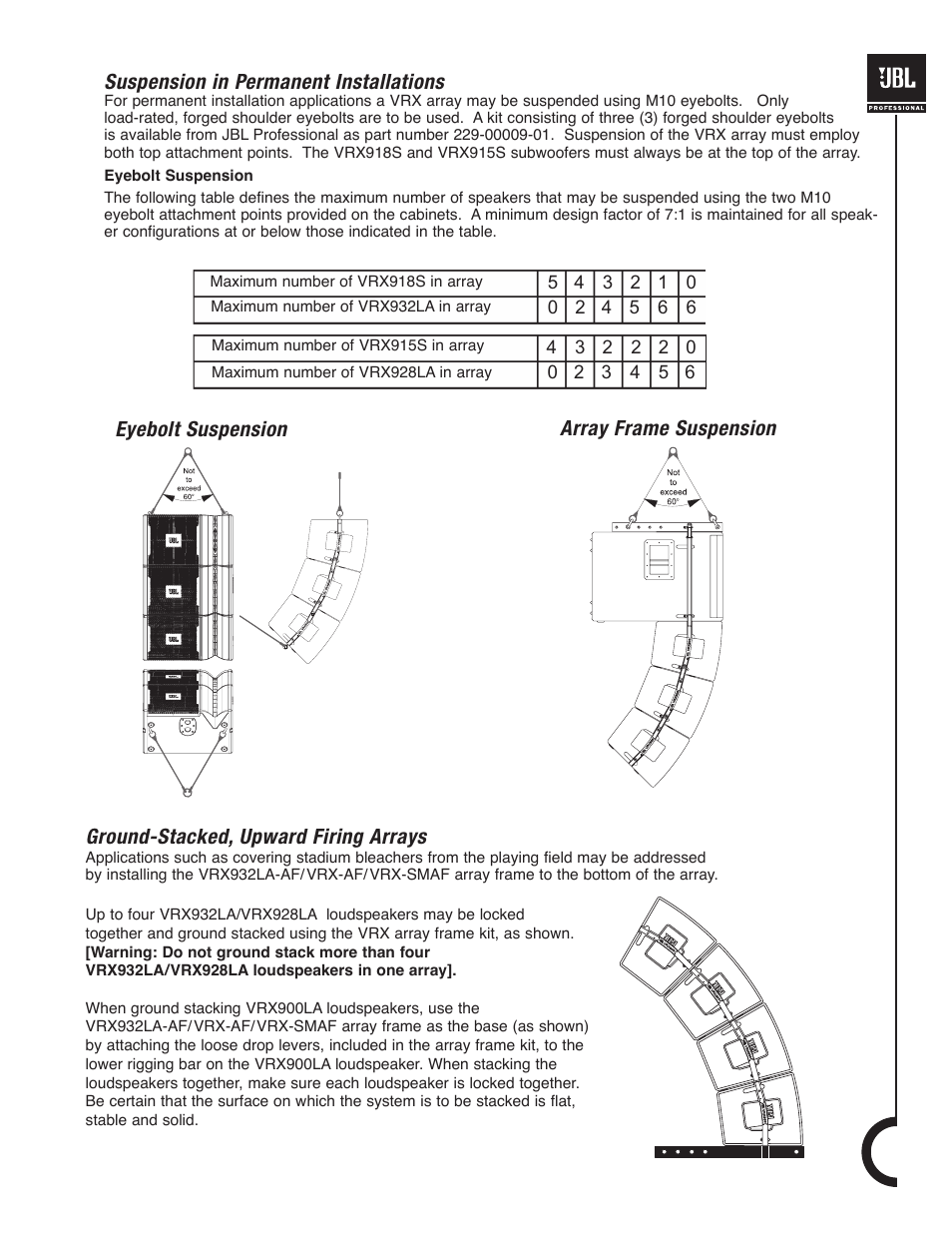 JBL VRX900 User Manual | Page 21 / 24