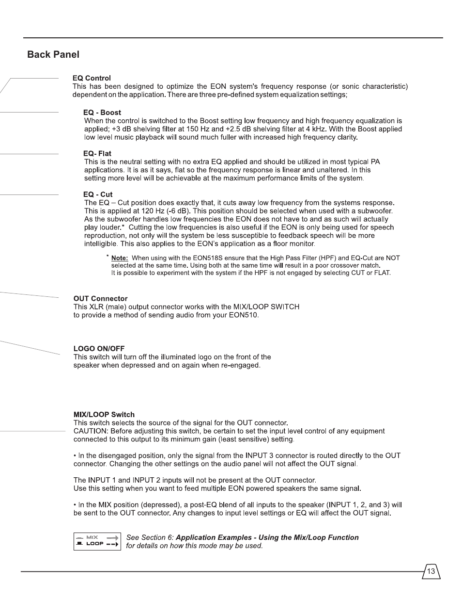 JBL EON 510 User Manual | Page 13 / 30