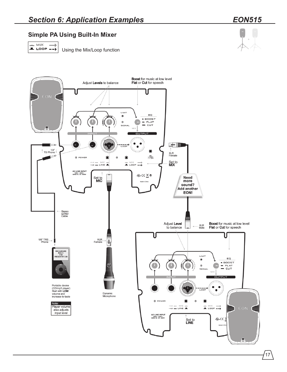 JBL EON 510 User Manual | Page 17 / 30