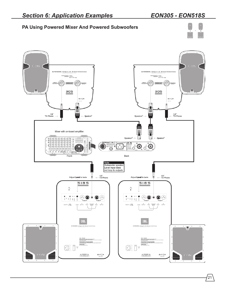 JBL EON 510 User Manual | Page 21 / 30