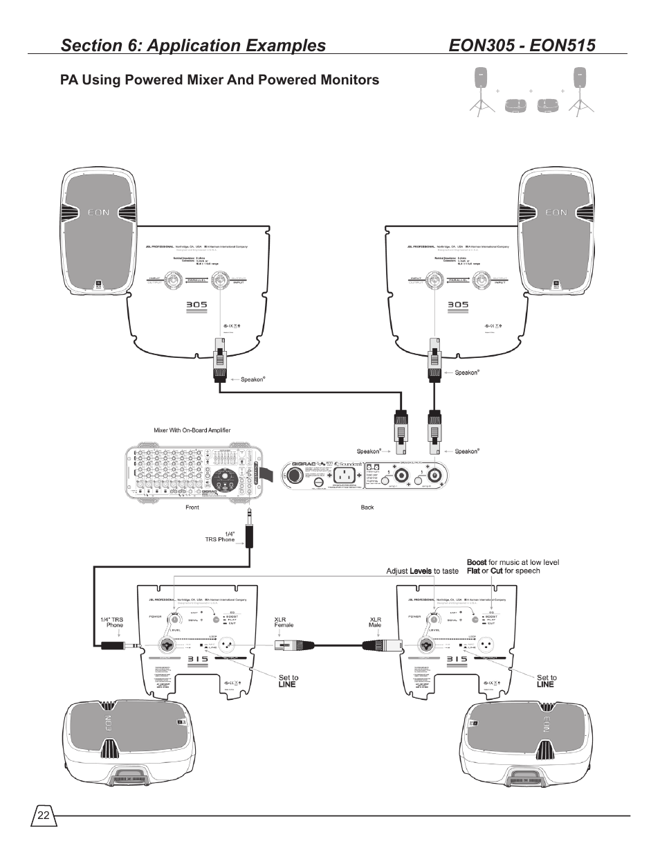 JBL EON 510 User Manual | Page 22 / 30