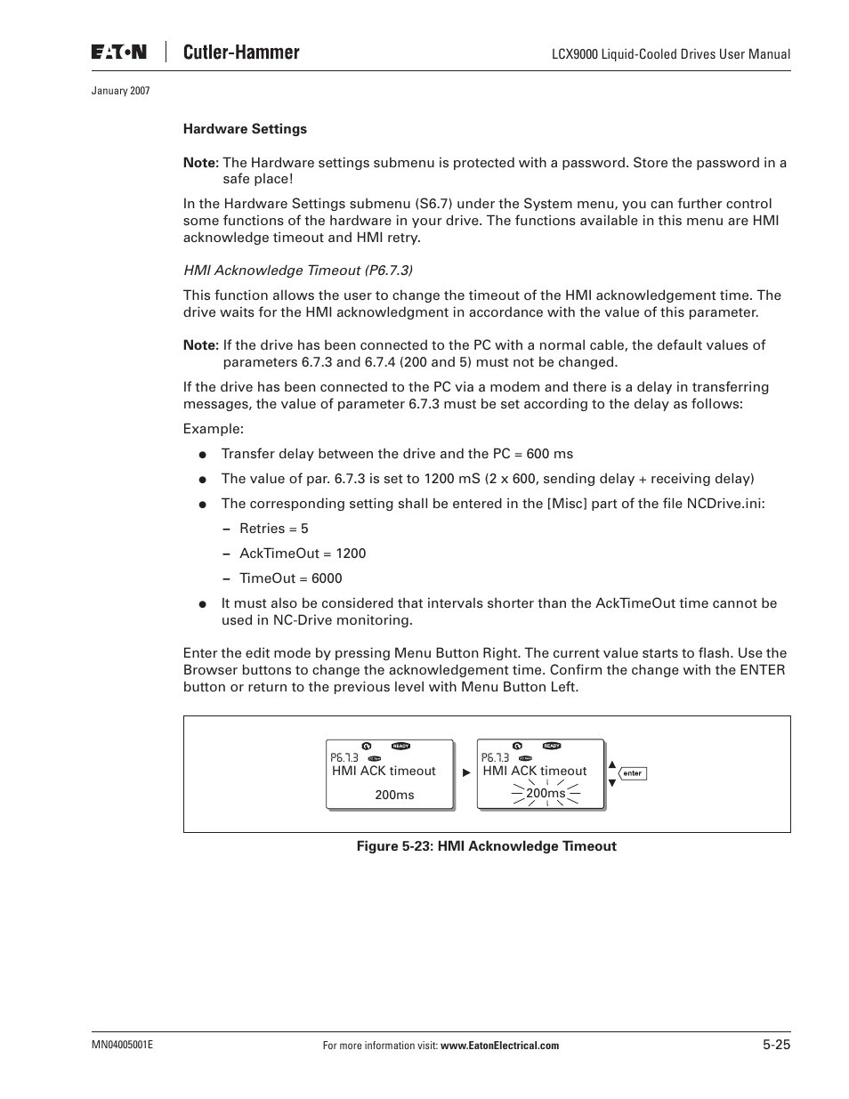 J. T. Eaton Liquid-Cooled Drives LCX9000 User Manual | Page 101 / 128