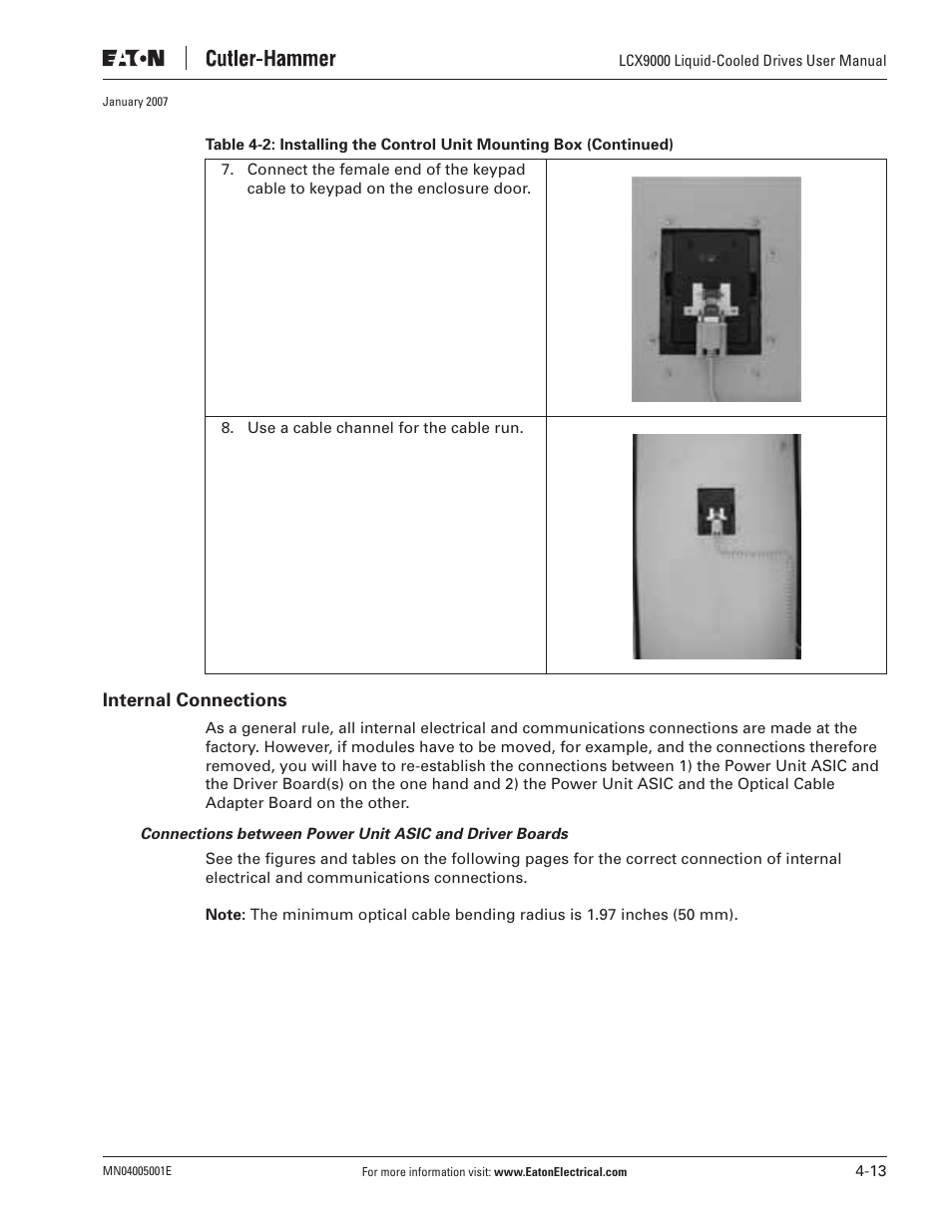 J. T. Eaton Liquid-Cooled Drives LCX9000 User Manual | Page 71 / 128