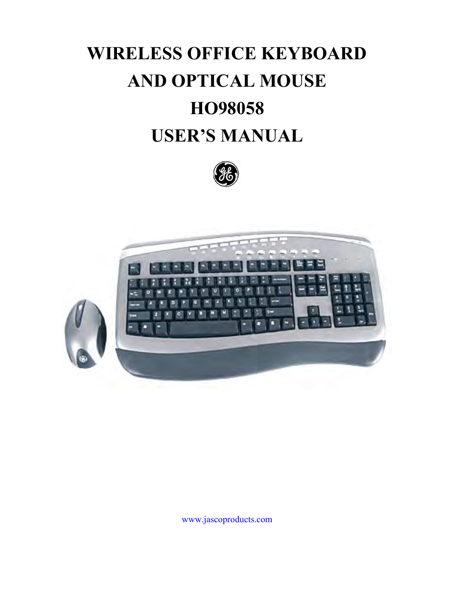 GE 98058 GE Wireless Keyboard and Optical Mouse for PCs User Manual | 15 pages
