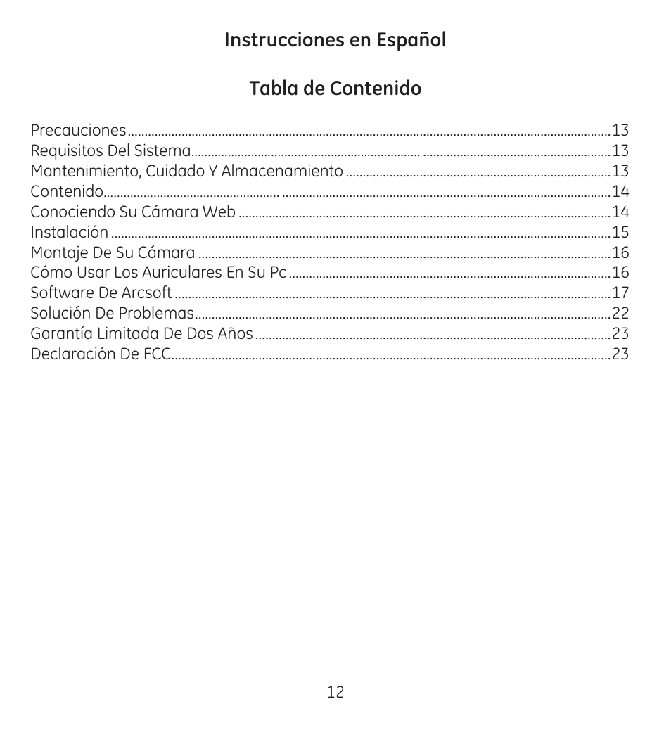 GE 98650 GE VoIP Webcam and Headset Kit User Manual | Page 14 / 26