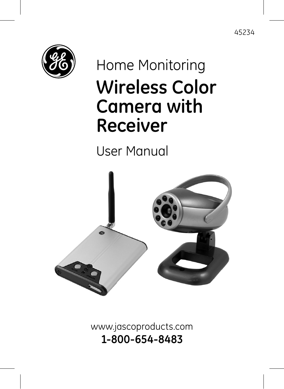 GE 45234 GE Home Monitoring Wireless Color Camera System with Receiver User Manual | 16 pages