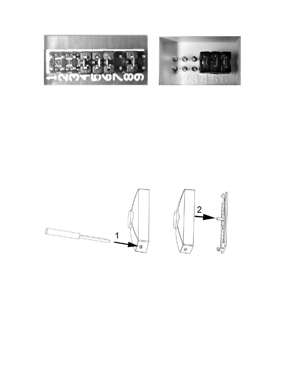 Push button mounting instructions | GE 19209 GE Wireless Seven-Sound Door Chime Two Push Buttons User Manual | Page 5 / 9