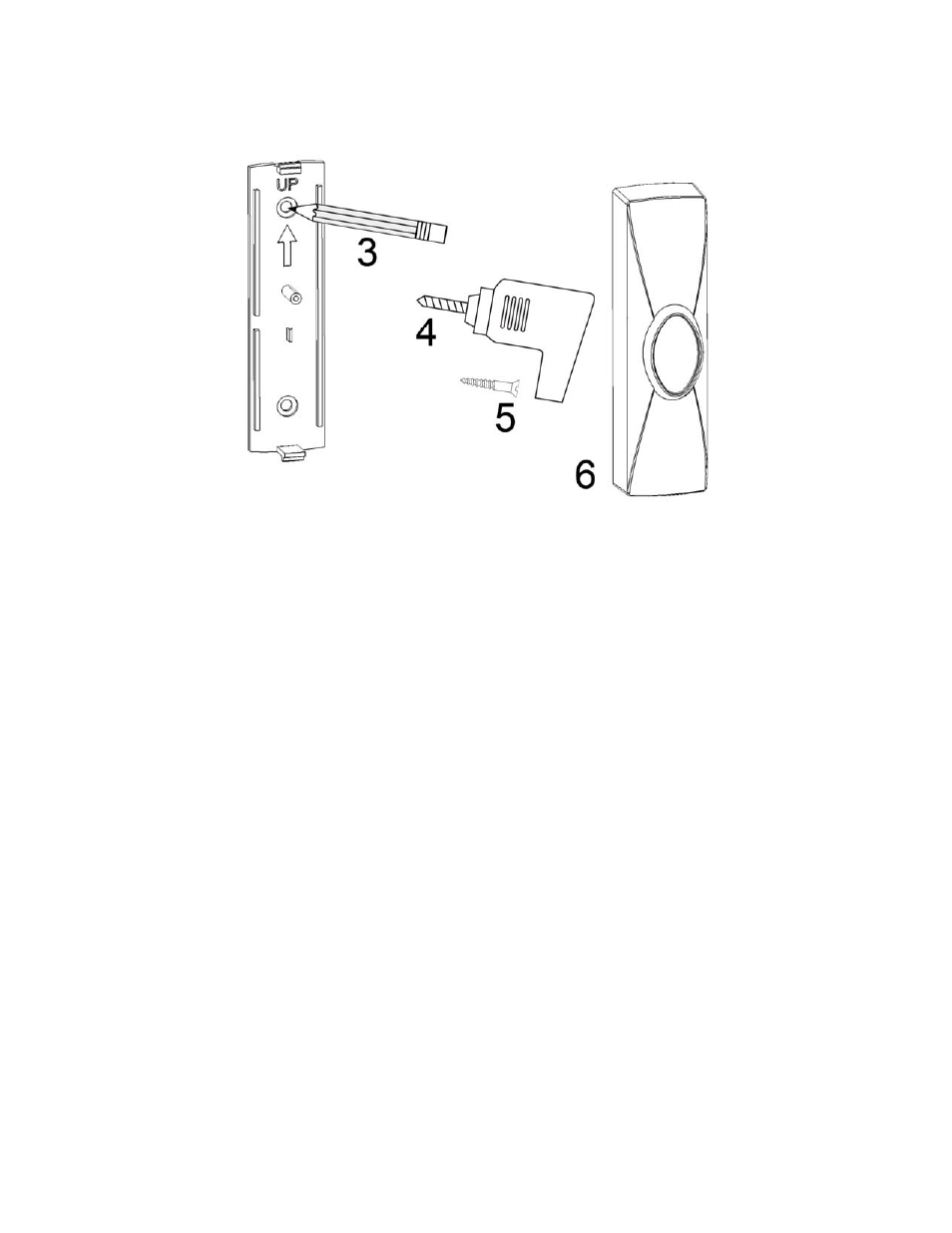 Chime unit mounting instructions | GE 19209 GE Wireless Seven-Sound Door Chime Two Push Buttons User Manual | Page 7 / 9