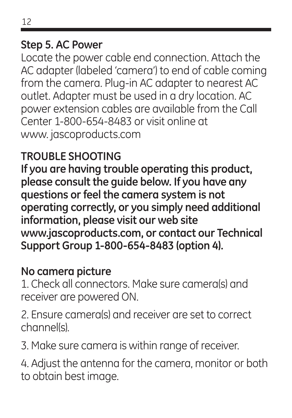Jasco 45245 User Manual | Page 12 / 20