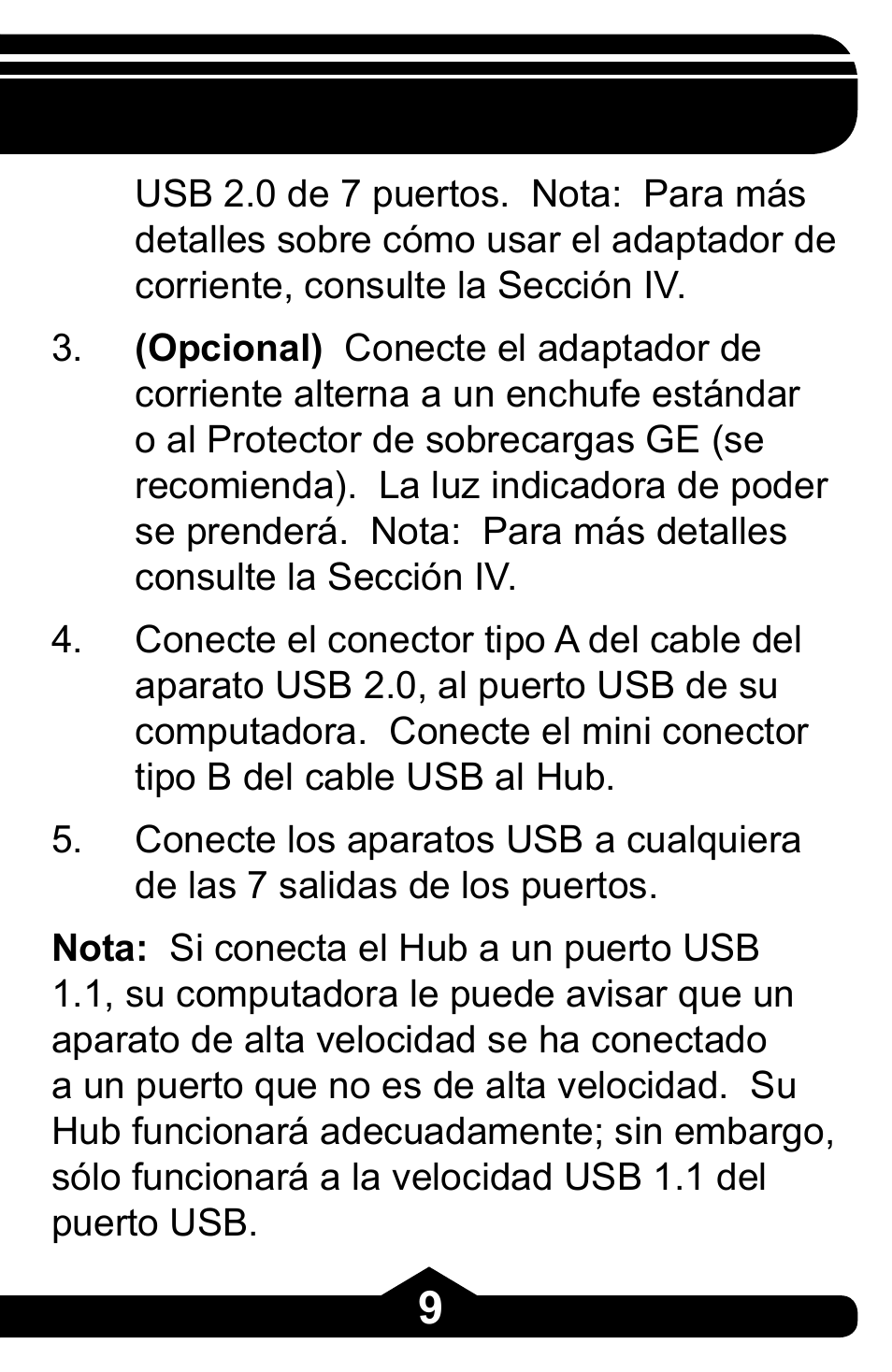 GE 97863 GE USB 2.0 7 Port Desktop Hub User Manual | Page 23 / 28