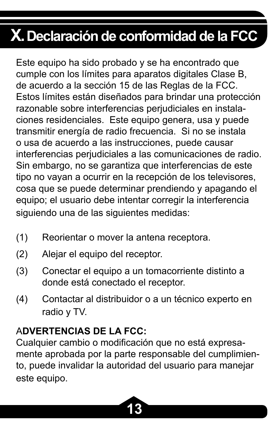 Declaración de conformidad de la fcc | GE 97863 GE USB 2.0 7 Port Desktop Hub User Manual | Page 27 / 28