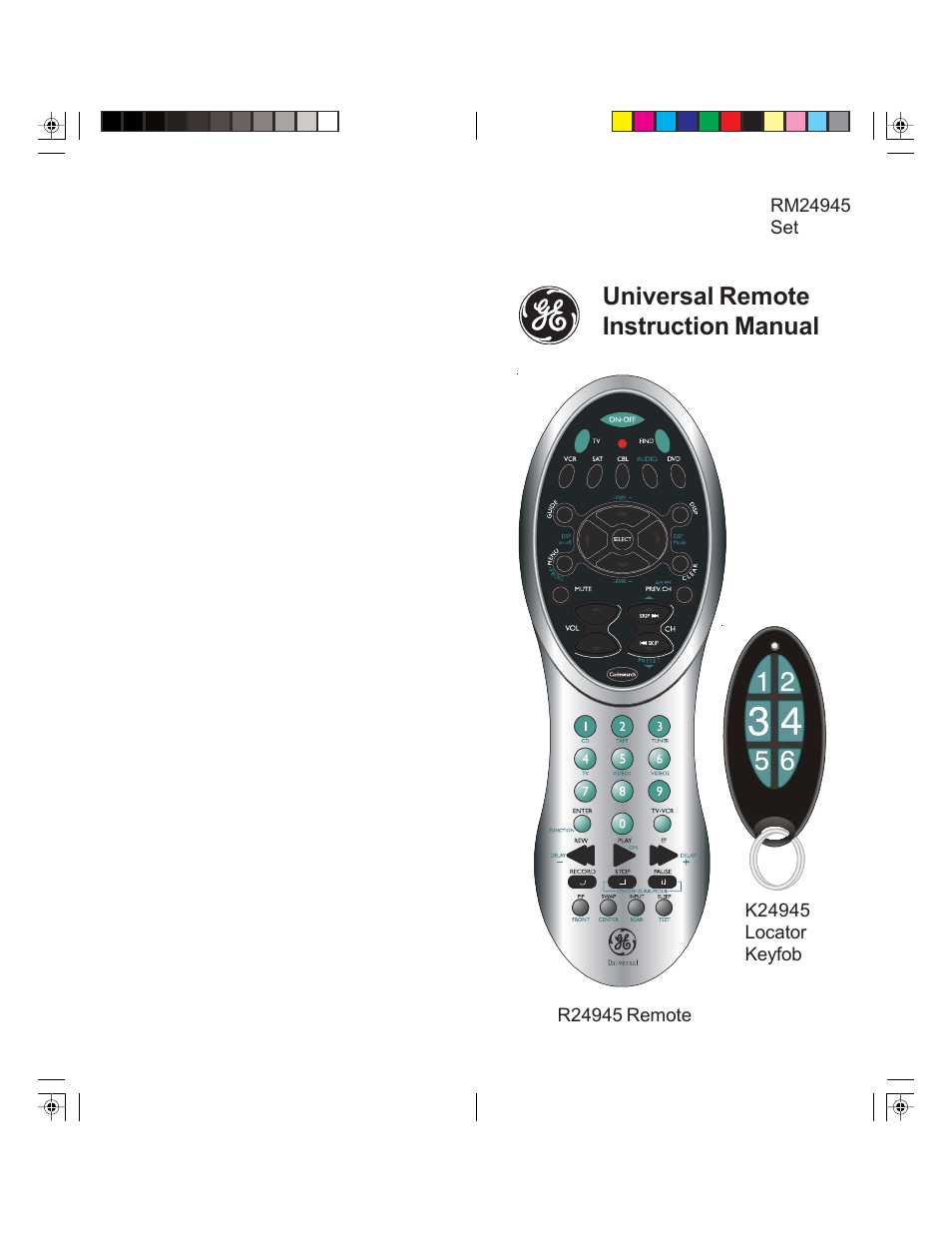 GE RM24945 User Manual | 13 pages