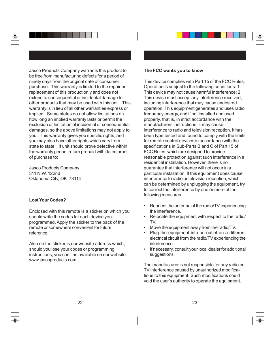 GE RM24945 User Manual | Page 12 / 13