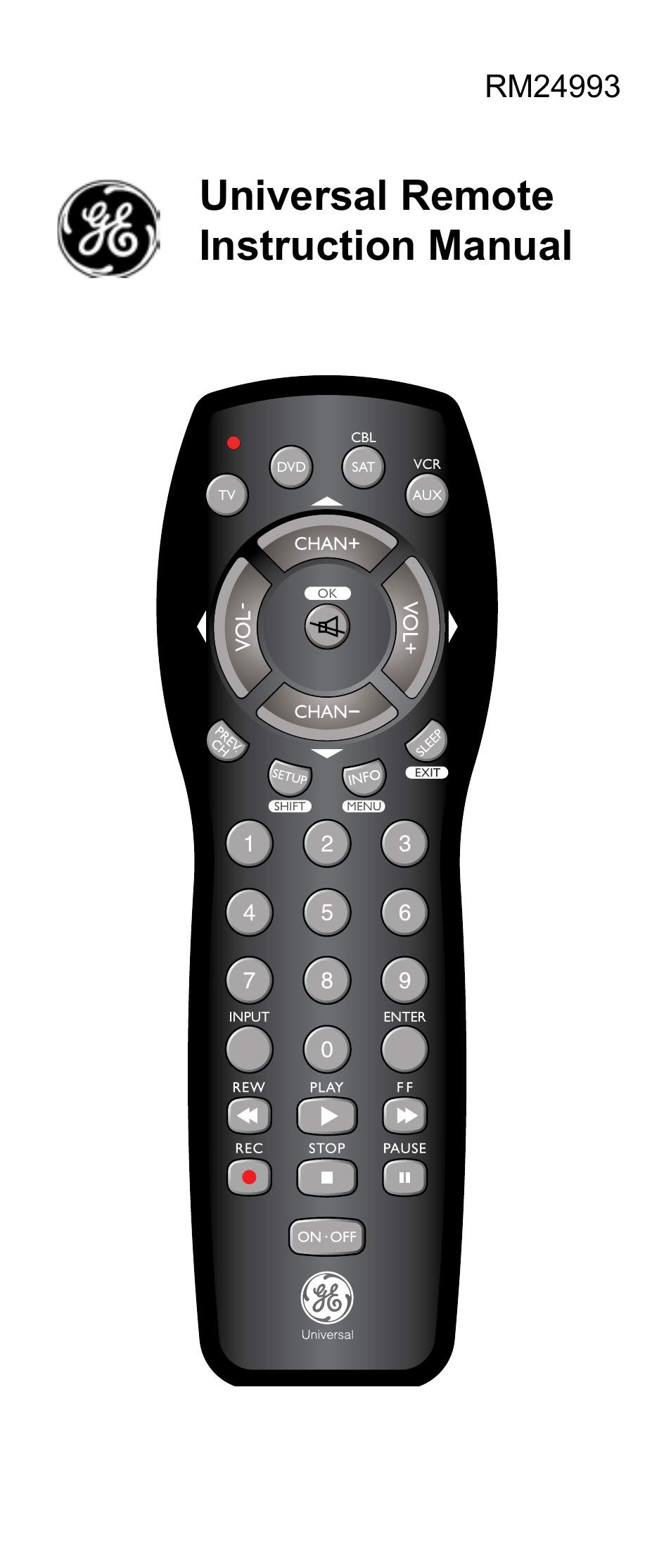 GE RM24993 User Manual | 16 pages