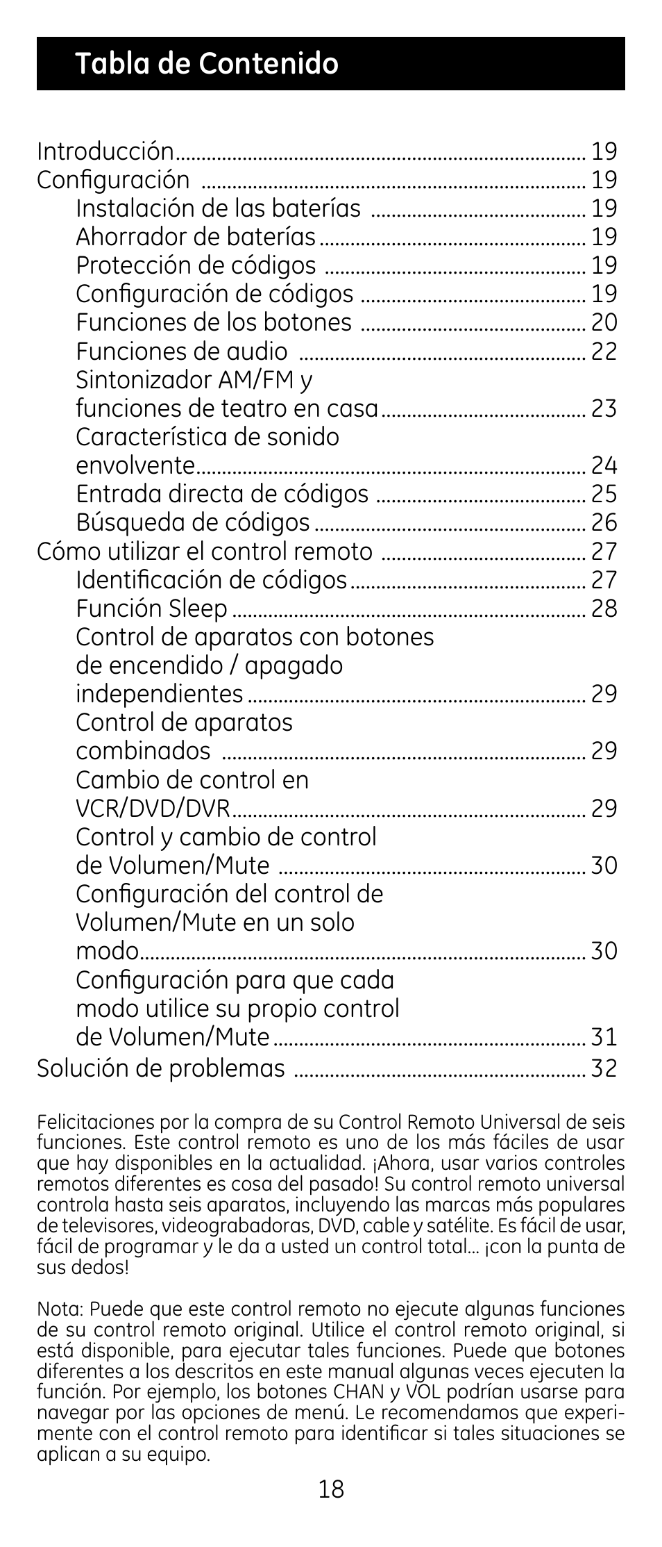 GE RM24926 User Manual | Page 18 / 34