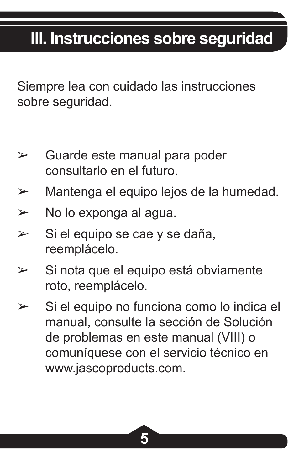 Iii. instrucciones sobre seguridad | GE 97844 GE 4-Port Rotating USB 2.0 Hub Black User Manual | Page 19 / 28