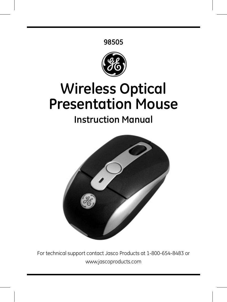 GE 98505 GE Wireless Mini Presentation Mouse User Manual | 12 pages