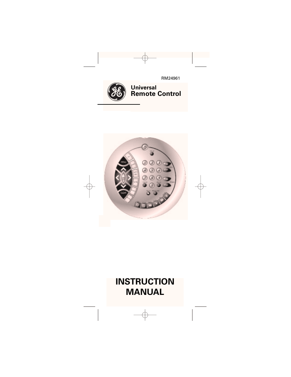 GE 24961 GE Universal Remote User Manual | 19 pages