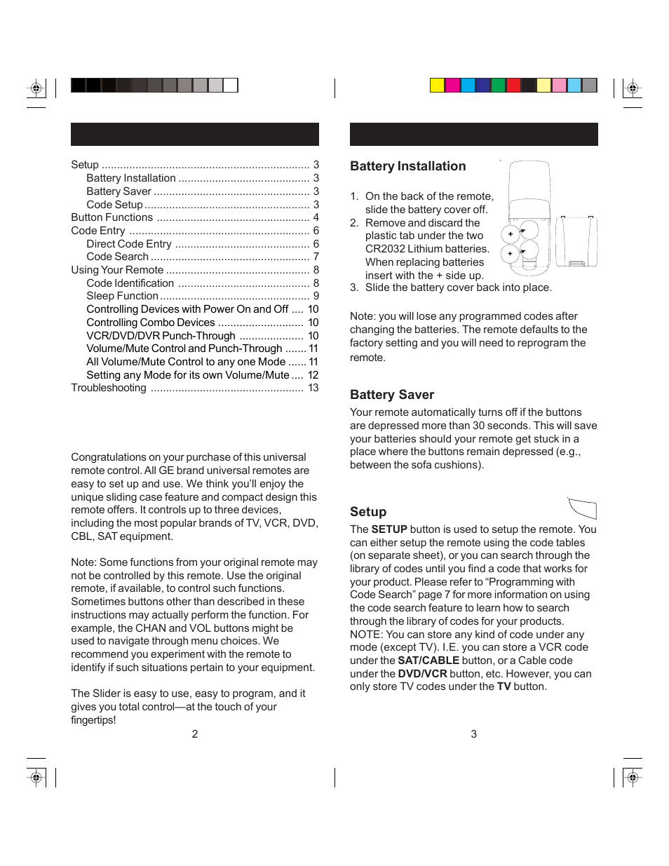 GE RM84964 User Manual | Page 2 / 9