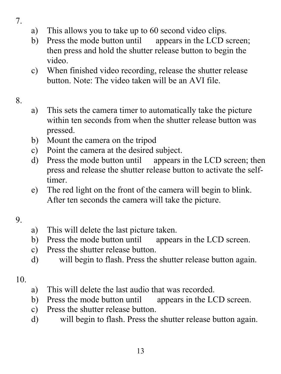 GE 98073 GE Ultracam User Manual | Page 13 / 27