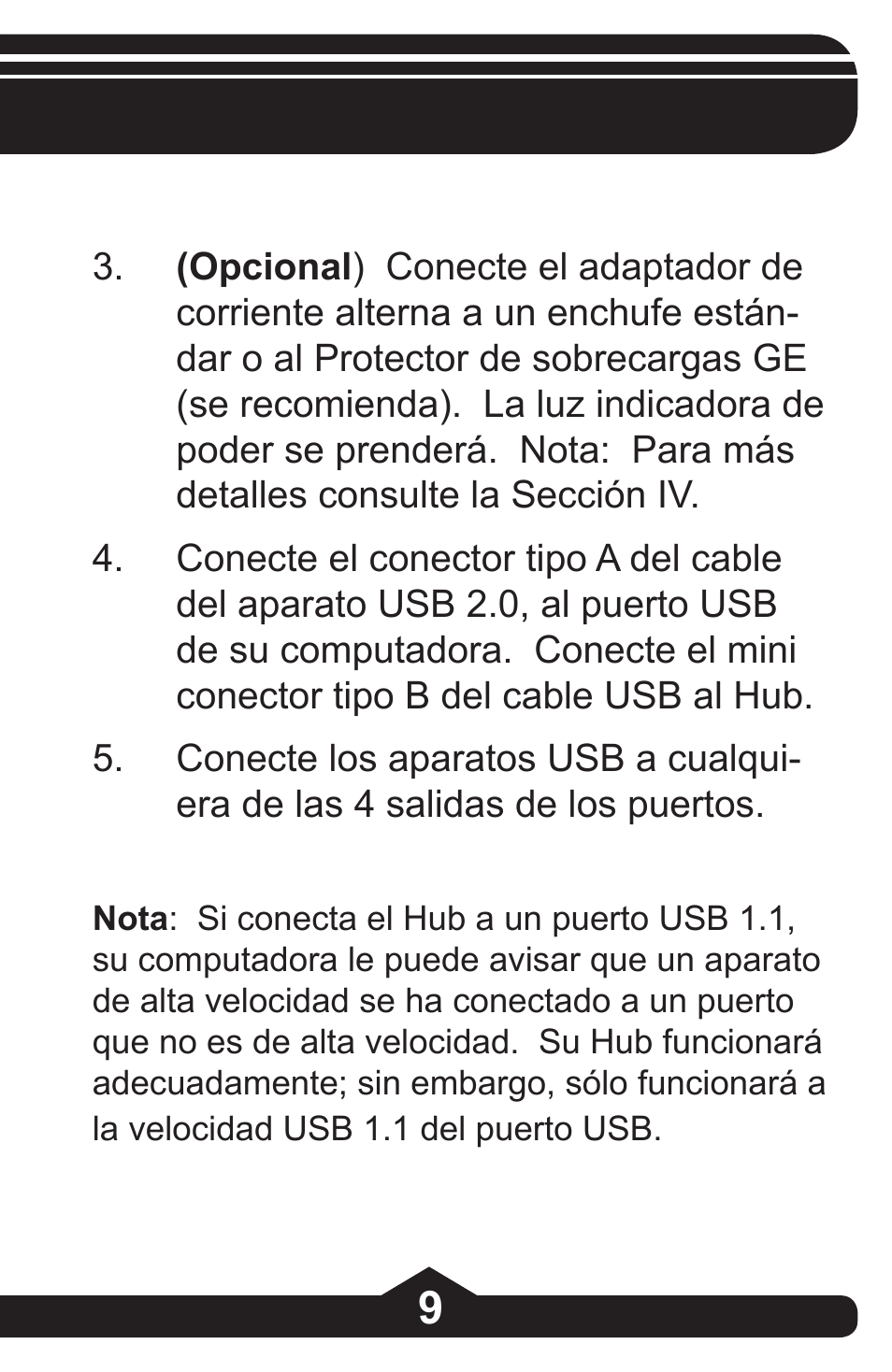 GE 97864 GE Executive Series 4-Port USB 2.0 Hub User Manual | Page 23 / 28