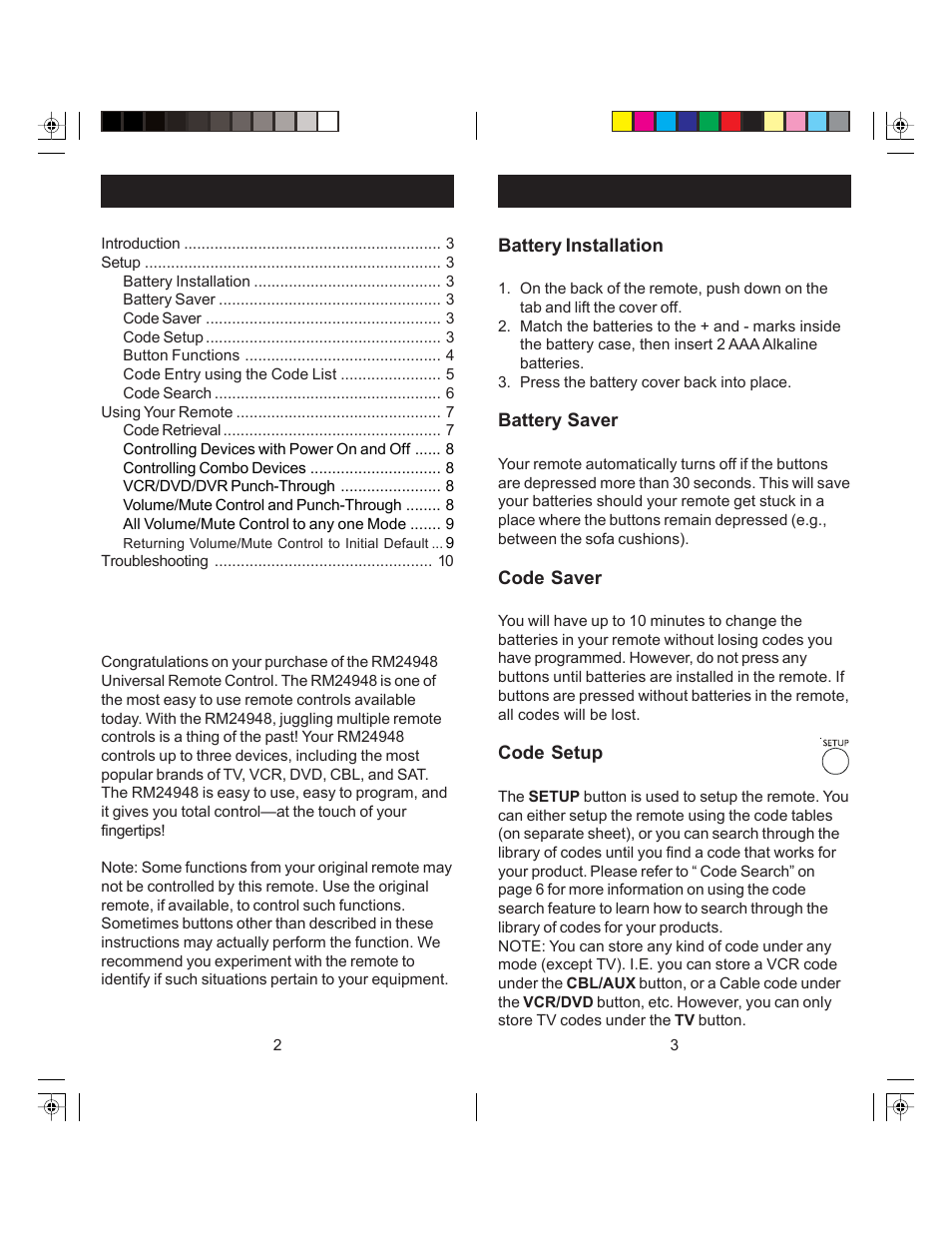 GE RM24948 User Manual | Page 2 / 7