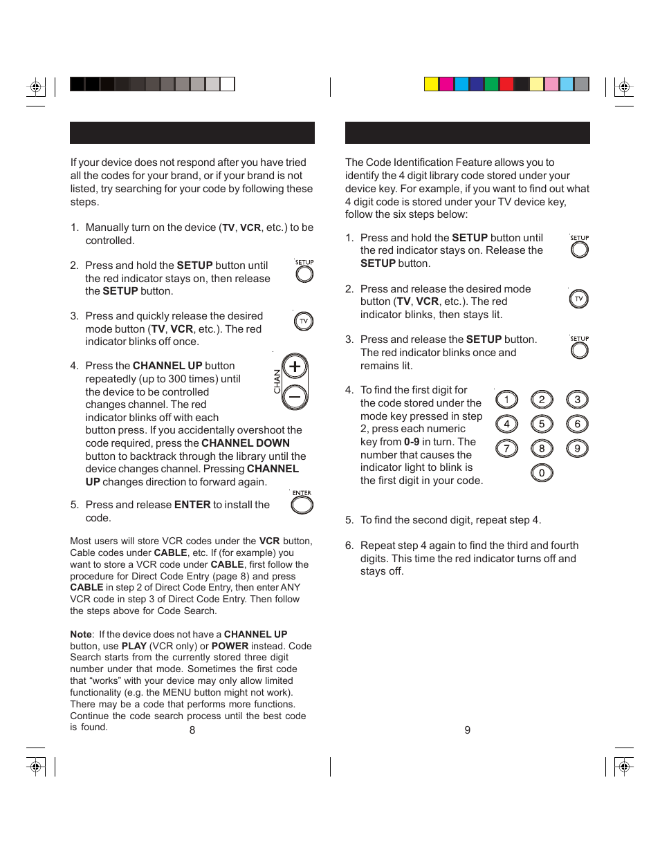 GE 24922 GE Universal Remote 6 Device User Manual | Page 5 / 9