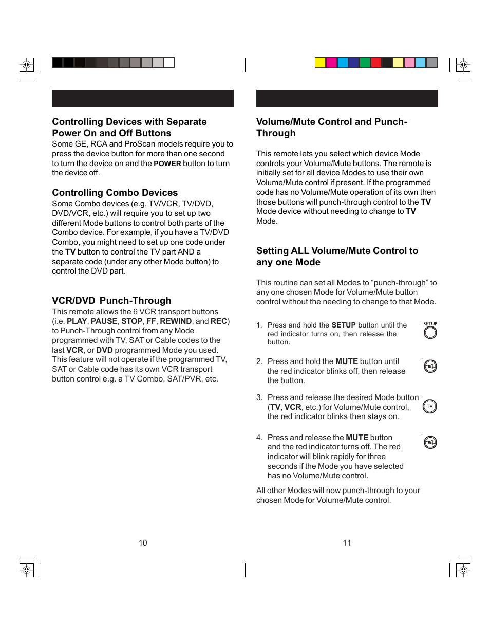 GE 24922 GE Universal Remote 6 Device User Manual | Page 6 / 9