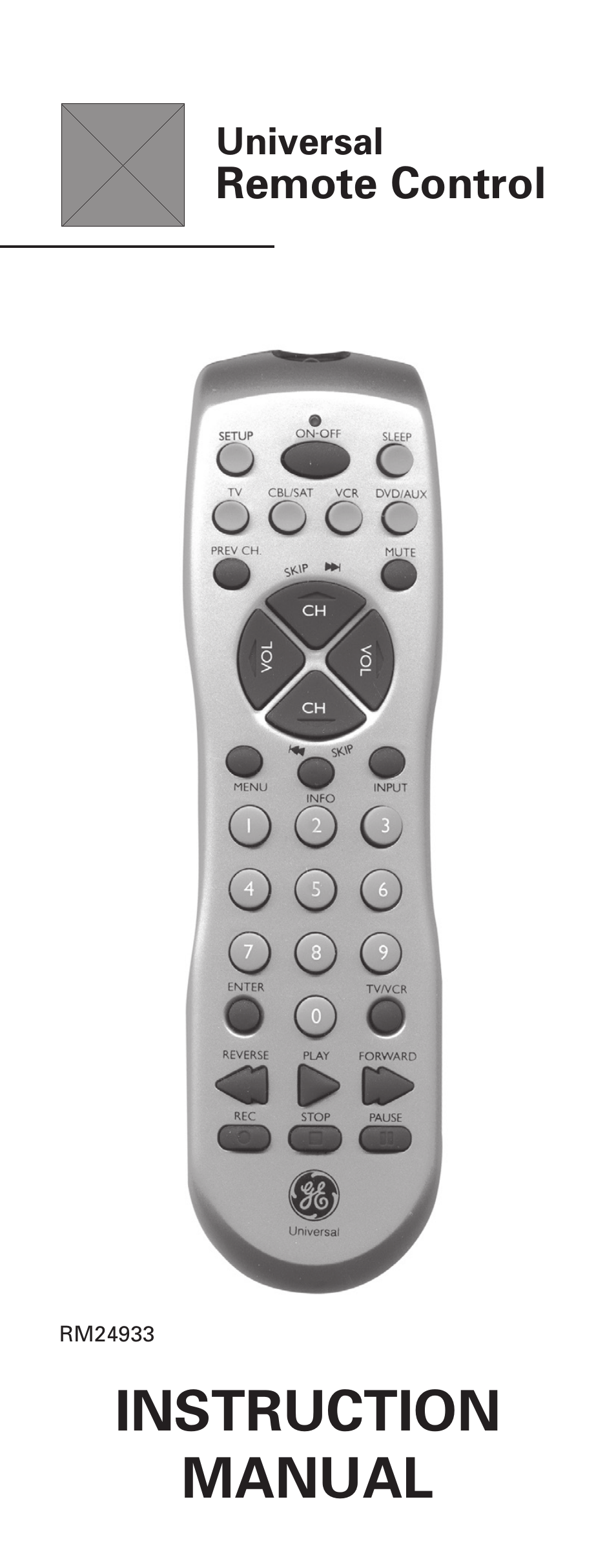 GE RM24933 User Manual | 33 pages