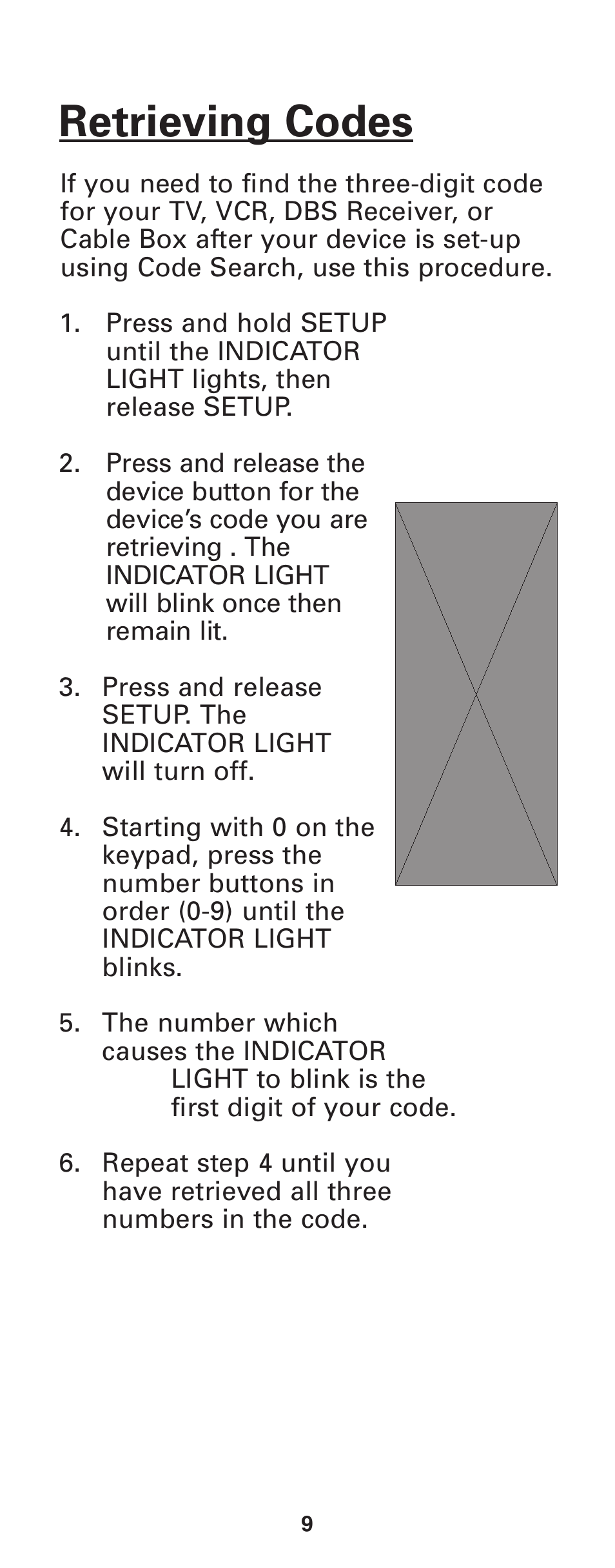 Retrieving codes | GE RM24933 User Manual | Page 10 / 33