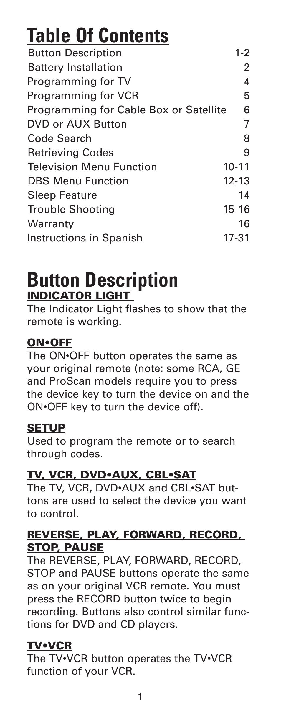 GE RM24933 User Manual | Page 2 / 33