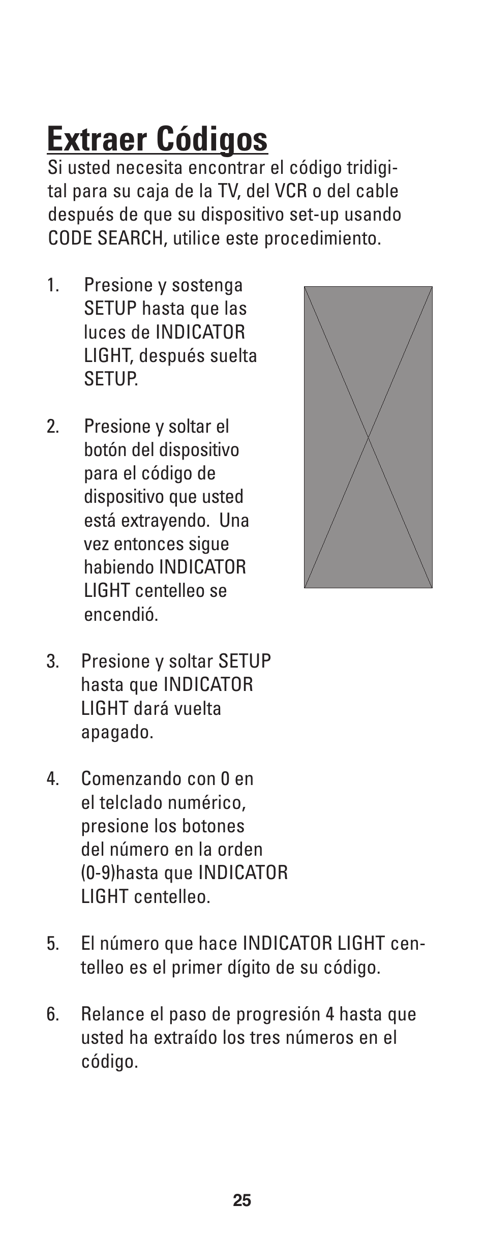 Extraer códigos | GE RM24933 User Manual | Page 26 / 33