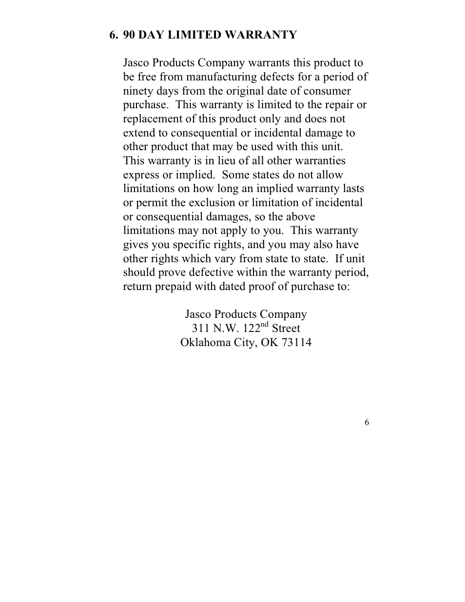 GE 98012 GE UltraSonic 2.1 Speakers User Manual | Page 6 / 6