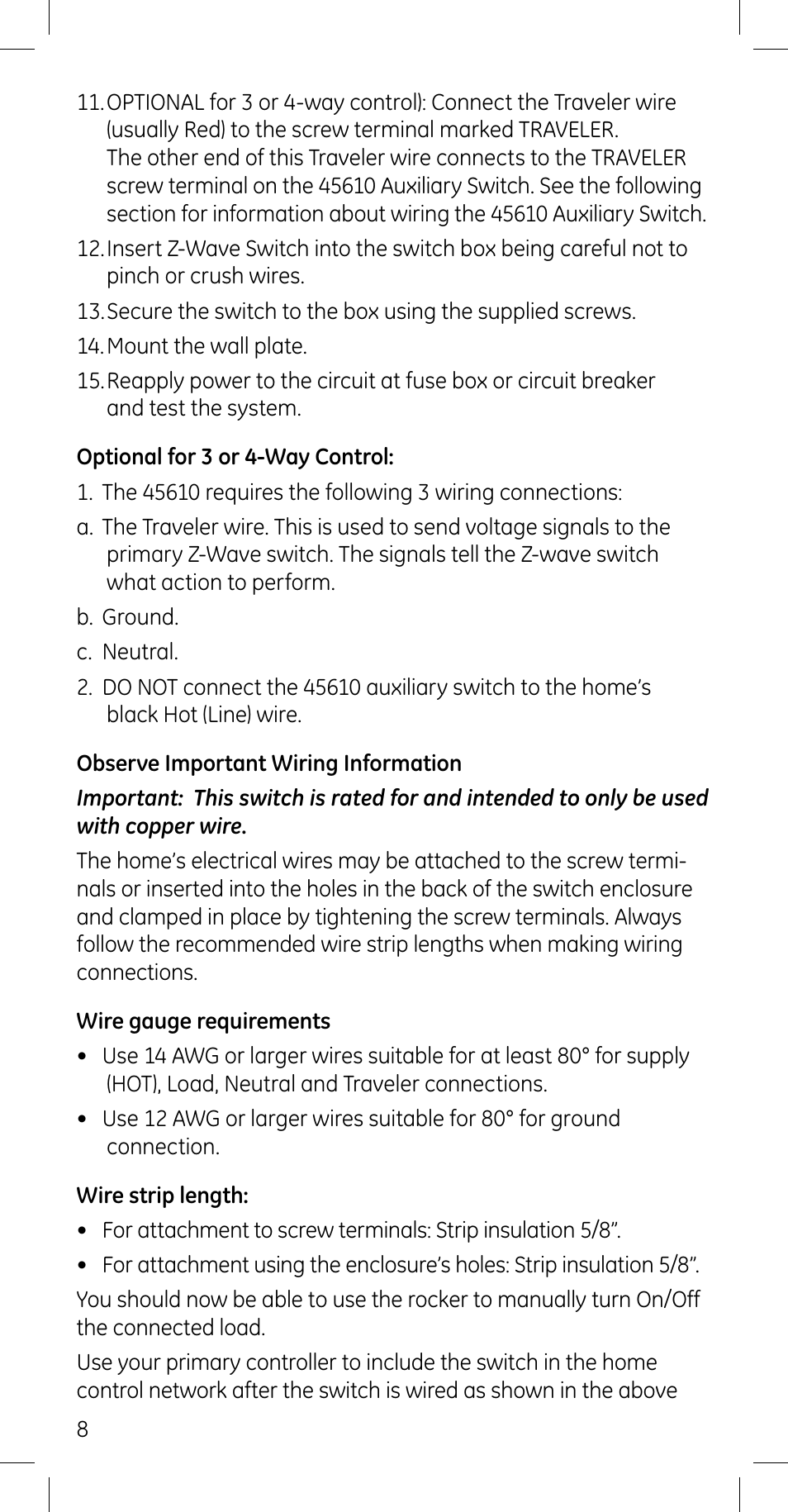 Jasco 45609 User Manual | Page 8 / 13